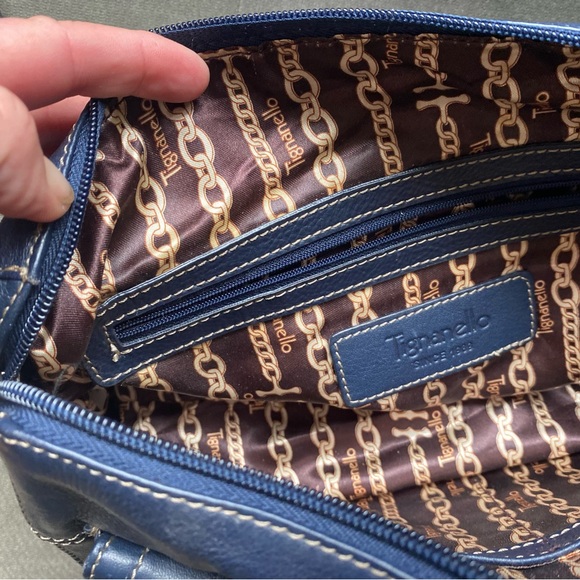 VGC Vintage Tignanello Navy Blue Handbag - Picture 8 of 12